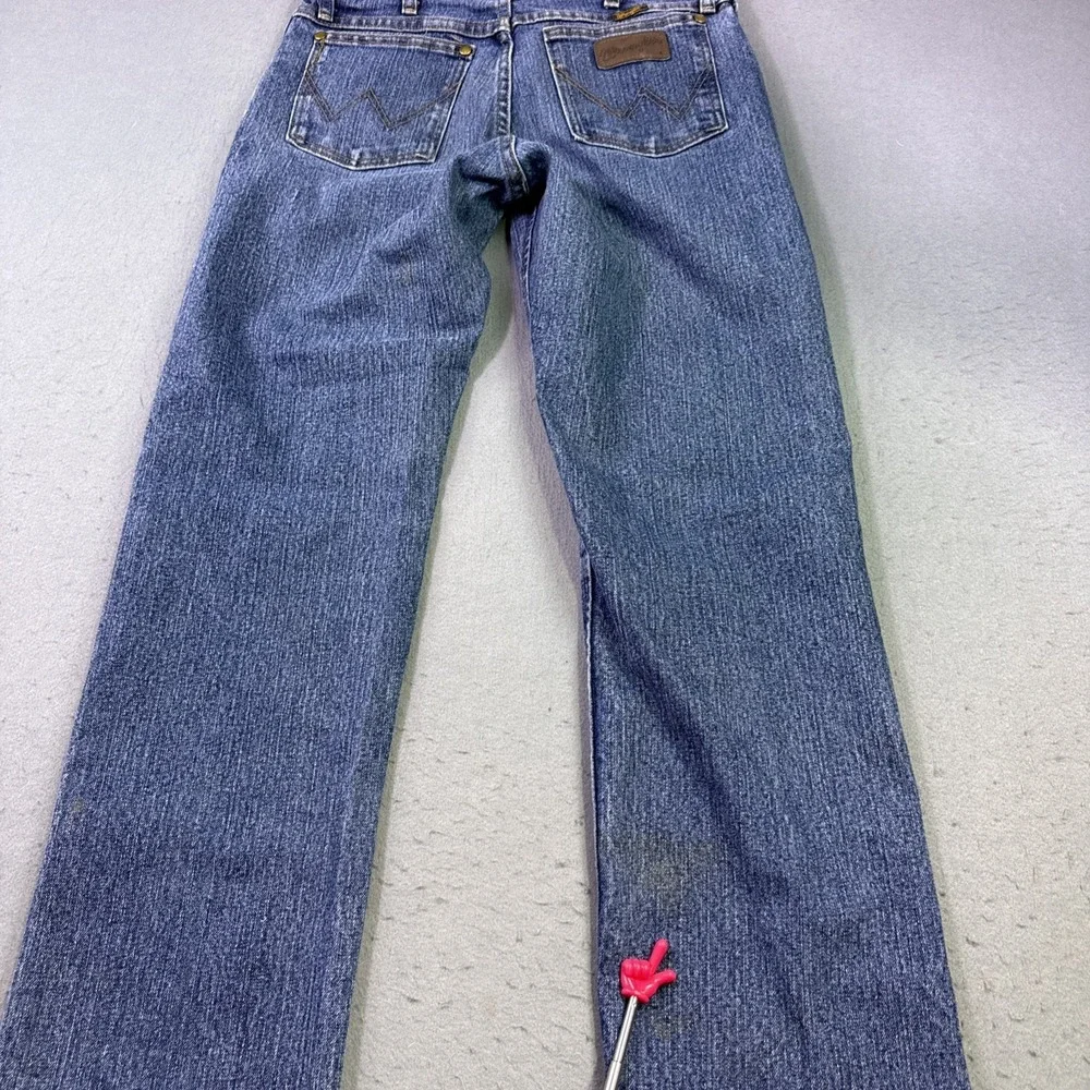 Wrangler 47 Advanced Comfort Jeans Mens 30x30 Blue Cowboy 1047MACMT FLAWS